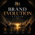 Black-and-gold Brand Evolution System cover representing strategic repositioning, identity refinement and business growth.